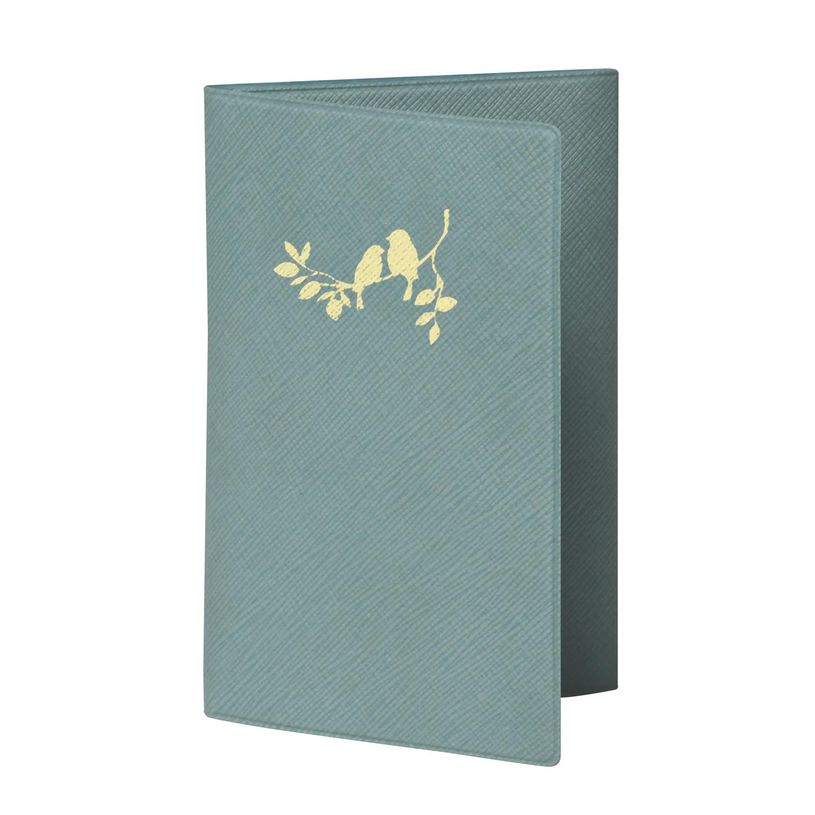 3660942088879-Etui Elise pour carte grise - 8,5 x 13,2 cm - Bleu Oiseaux- Exacompta--0
