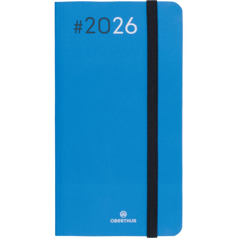 3664447206011-Oberthur Néo Flex 16 Pocket - Agenda - semainier - 89 x 165 mm - papier blanc - couverture grise (pack--0