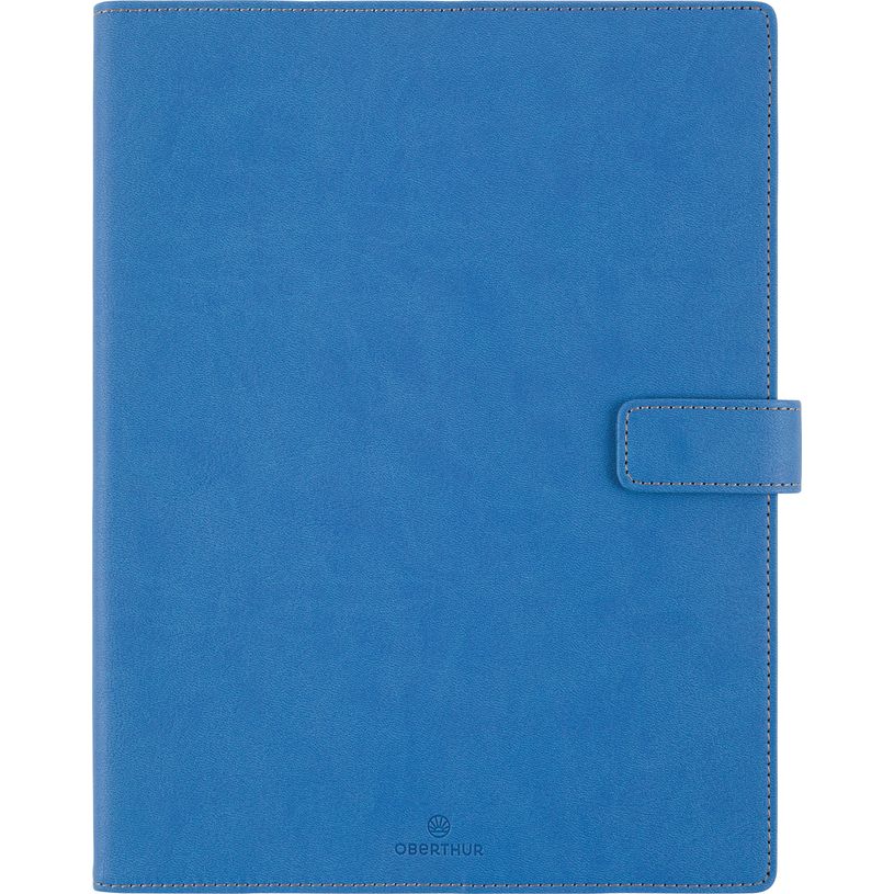 3664447210377-Agenda Milano - 1 semaine sur 2 pages - 22 x 28 cm - bleu denim - Oberthur--0