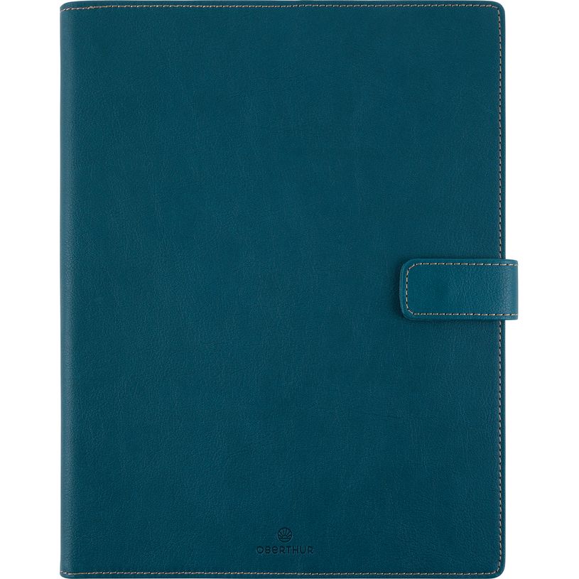 3664447210384-Agenda Milano - 1 semaine sur 2 pages - 22 x 28 cm - vert canard - Oberthur--0