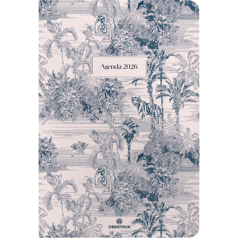 3664447211831-Agenda Vienne - 1 semaine sur 2 pages - 10 x 15 cm - animal - Oberthur--0