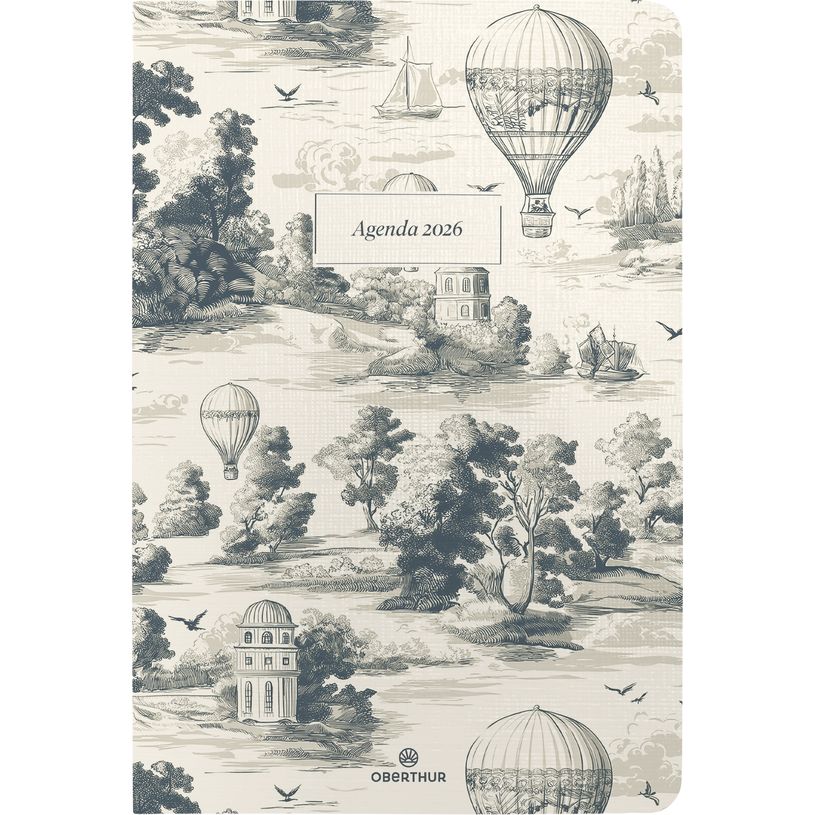 3664447211862-Agenda Vienne - 1 semaine sur 2 pages - 10 x 15 cm - paysage - Oberthur--0