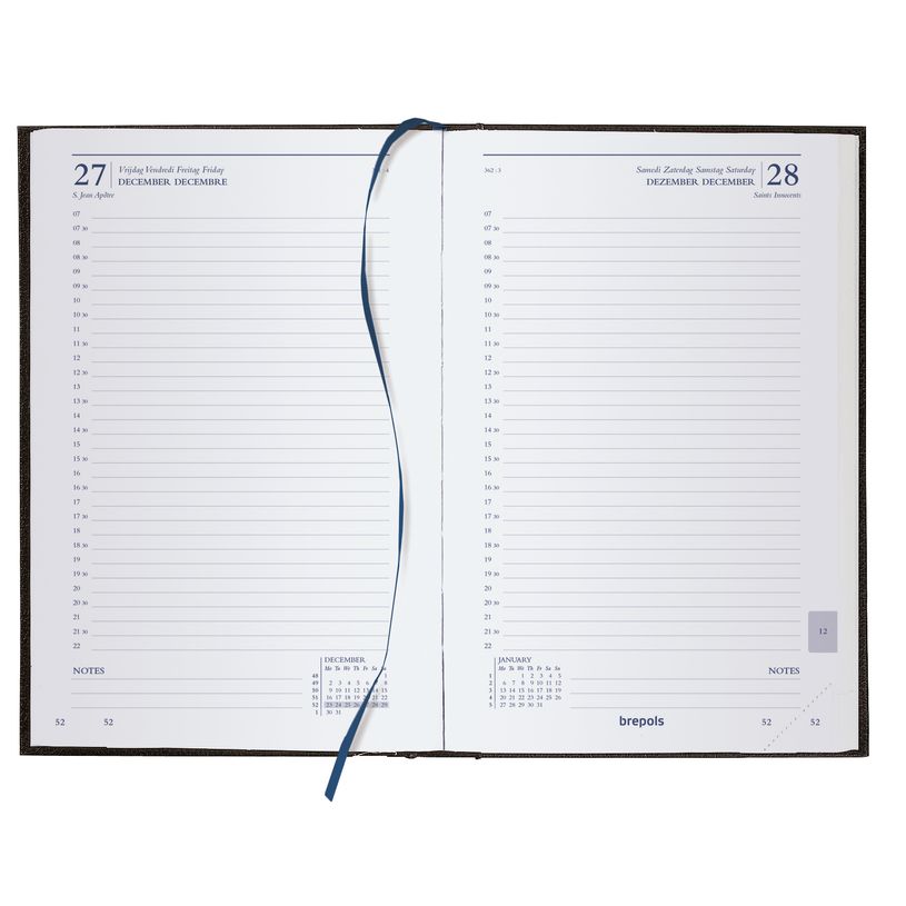 5412303385237-Agenda journalier Saturnus Luxe – format 4L – disponible dans différentes couleurs – Brepols--1