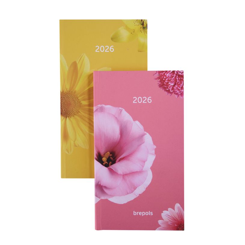 5412303385220-Agenda semainier Interplan Fleurish – format 6L – disponible dans différentes couleurs – Brepols--0