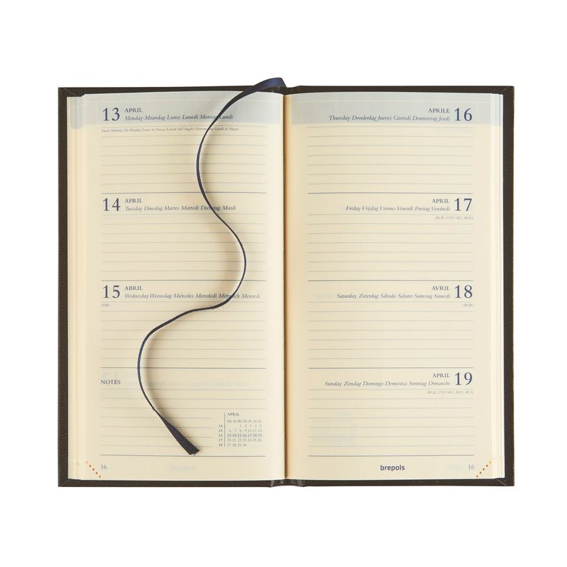 5412303385220-Agenda semainier Interplan Fleurish – format 6L – disponible dans différentes couleurs – Brepols--1