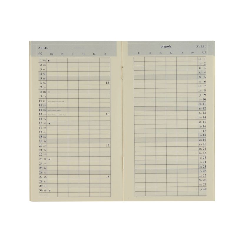 5412303147859-Agenda semainier Plan-O-Rama agrafé – format 2L – recharge – Brepols--0