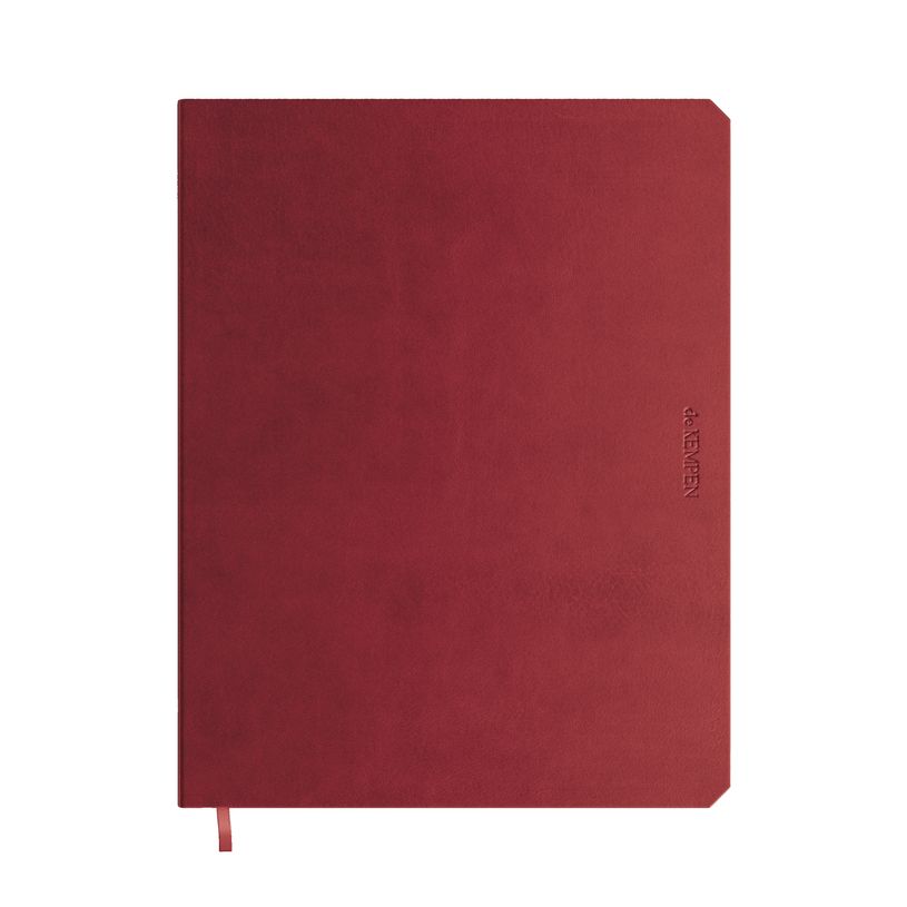5412303354738-Agenda weekly planner de KEMPEN Amarone – format L – bordeaux – Brepols--0