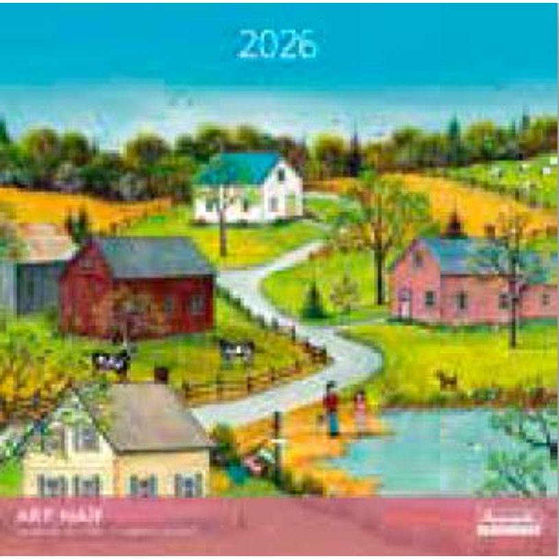 3494150173740-Calendriers 30x30cm 16 mois Aquarupella - Art naïf--0