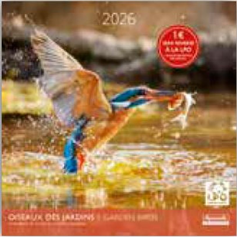 3494150174082-Calendriers 30x30cm 16 mois Aquarupella - Oiseaux des jardins - Partenariat LPO--0