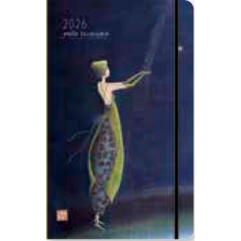 3494150175072-Agenda 13x21cm 12 mois Aquarupella -G. Boissonnard - Pluie--0