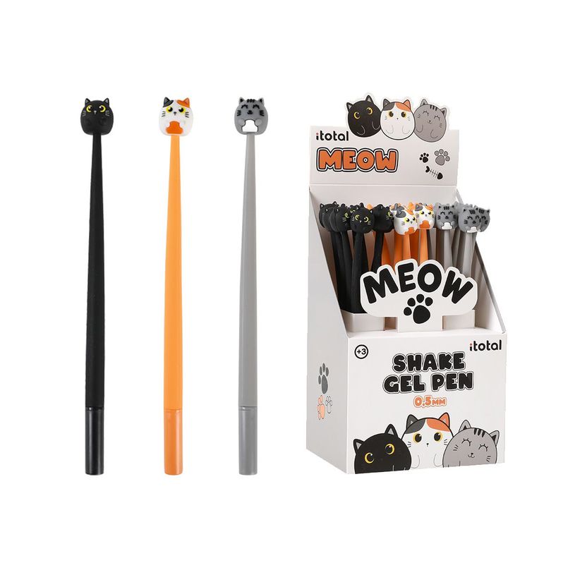 8059037072704-I‑TOTAL – Stylo Gel Cat XL1164B flexible - couleurs assorties--0