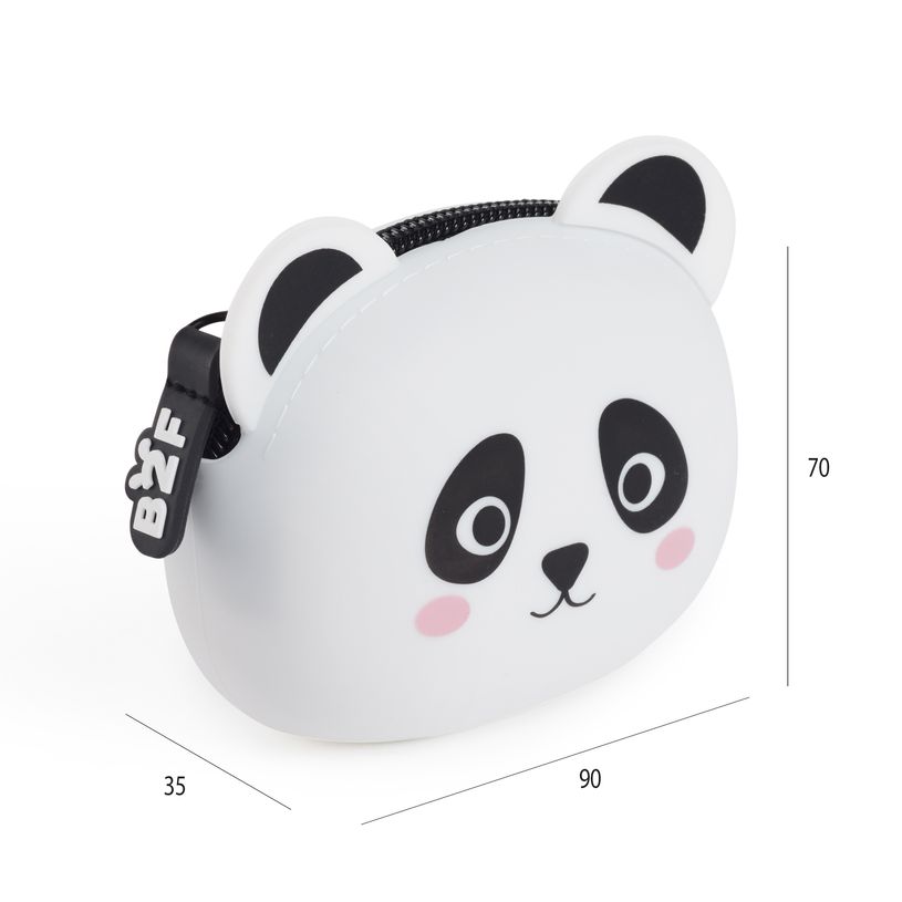 8422593193952-Mini porte-monnaie Panda Back2Fun -  silicone doux et design adorable.--1