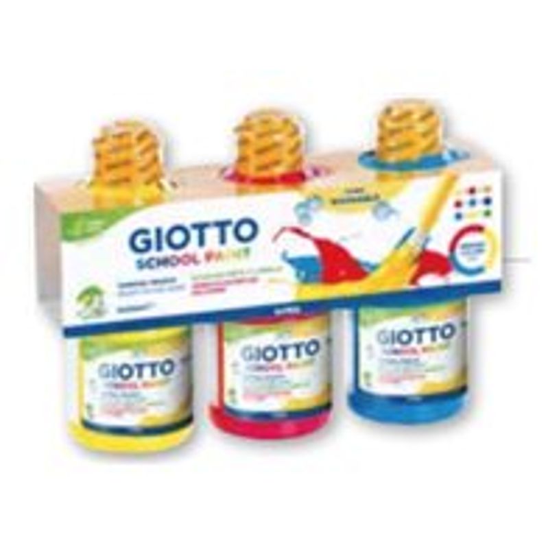 8000825019197-GIOTTO SCHOOL - Ensemble de peinture - 3 parties - 3 couleurs - jaune primaire, magenta, c-P_405244187_1-0
