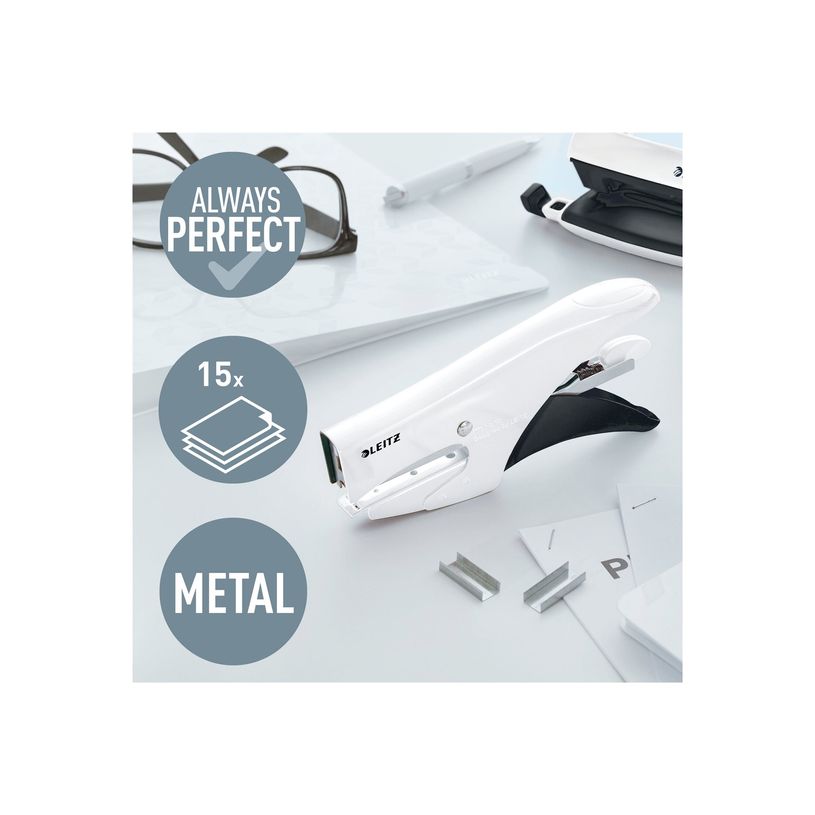 4002432100132-Leitz WOW - Pince agrafeuse - 15 feuilles / 1.5 mm - No.10 - blanc perle-P_405244310_1-1