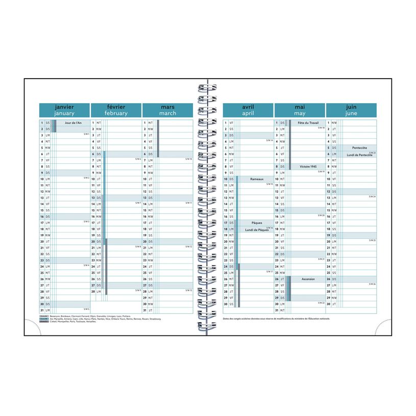 3660942088497-Agenda de bureau spiralé Mini Labo Easytime 21S - 1 semaine sur 1 page - 15 x 21 cm - Ve-P_405244333_5-10