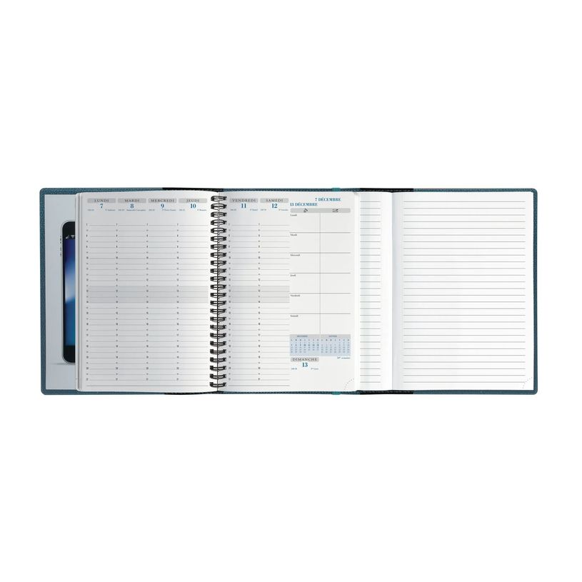 3660942089067-Agenda de bureau Sésame All in One Horizons 20S Visuel spiralé - 1 semaine sur 2 pages  + 1 carnet de notes ligné -15 x -P_405244337_2-12