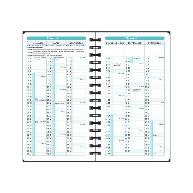 3660942089029-Agenda de poche Dodo & Cath Lady 16S spiralé - 1 semaine sur 2 pages - 9 x 16 cm - Pois-P_405244346_11-16