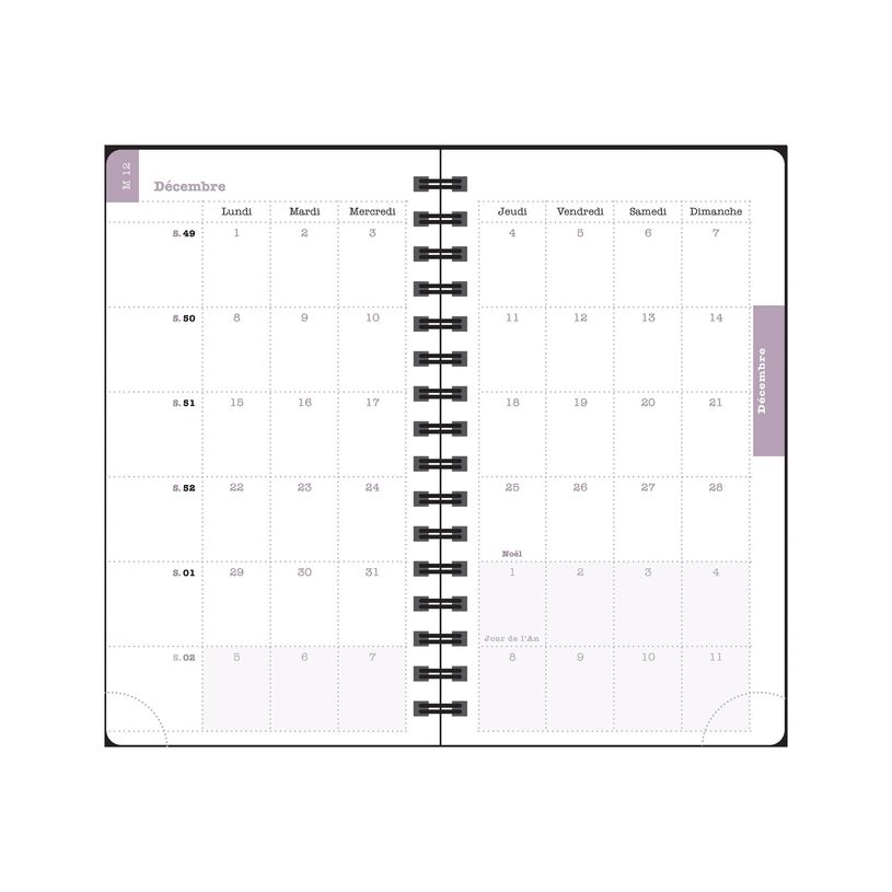 3660942089029-Agenda de poche Dodo & Cath Lady 16S spiralé - 1 semaine sur 2 pages - 9 x 16 cm - Poiss-P_405244346_5-13