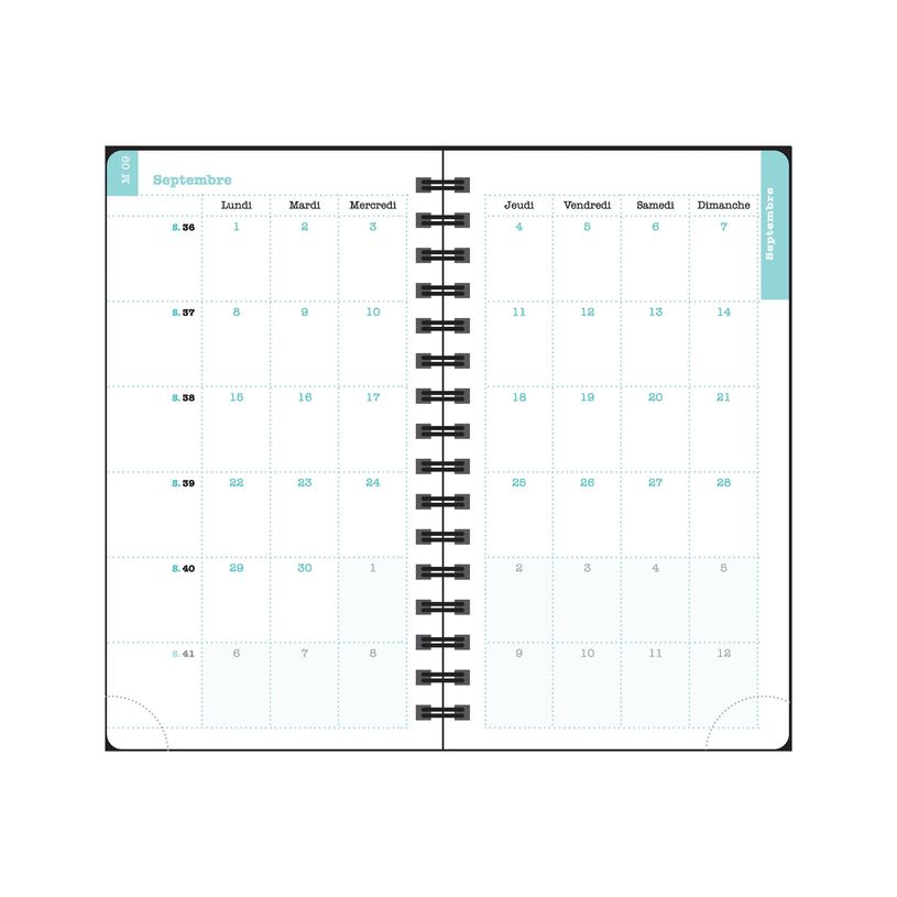 3660942089029-Agenda de poche Dodo & Cath Lady 16S spiralé - 1 semaine sur 2 pages - 9 x 16 cm - Poiss-P_405244346_8-14