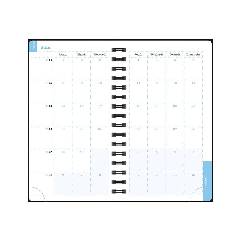 3660942089012-Agenda de poche Dodo & Cath Lady 16S spiralé - 1 semaine sur 2 pages - 9 x 16 cm - Déb-P_405244347_12-12