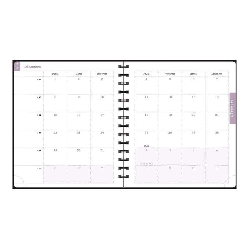 3660942088411-Agenda de bureau Dodo & Cath Lady 18S spiralé - 1 semaine sur 2 pages - 15 x 17 cm - Dé-P_405244349_8-22