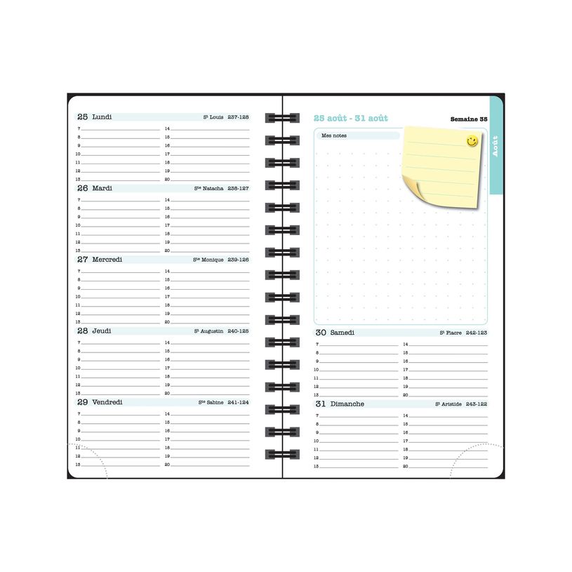 3660942088299-Agenda de poche Ondine Lady 16S spiralé - 1 semaine sur 2 pages - 9 x 16 cm - disponible dans di-P_405244357_7-29