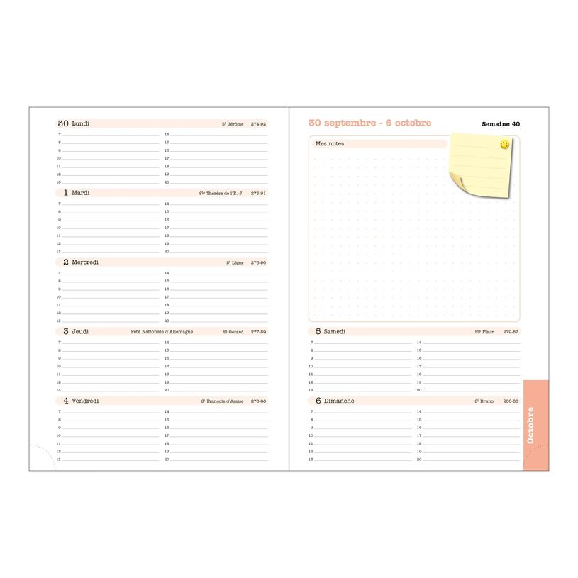 3660942088435-Agenda de bureau Ondine Lady 20 - 1 semaine sur 2 pages - 15 x 21 cm - disponible dans dif-P_405244359_6-9