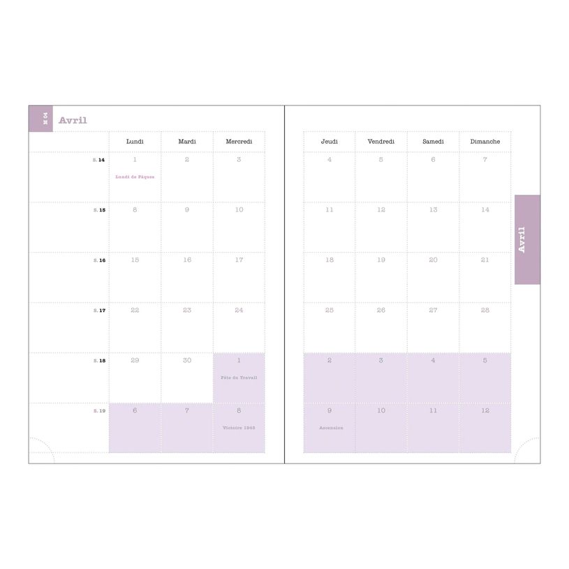 3660942088435-Agenda de bureau Ondine Lady 20 - 1 semaine sur 2 pages - 15 x 21 cm - disponible dans dif-P_405244359_8-8