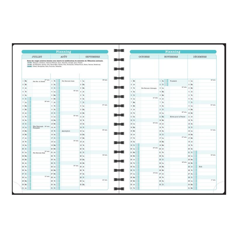 3660942088763-Agenda de bureau Sophie Adde Lady 20S spiralé - 1 semaine sur 2 pages - 15 x 21 cm - Ois-P_405244367_7-16