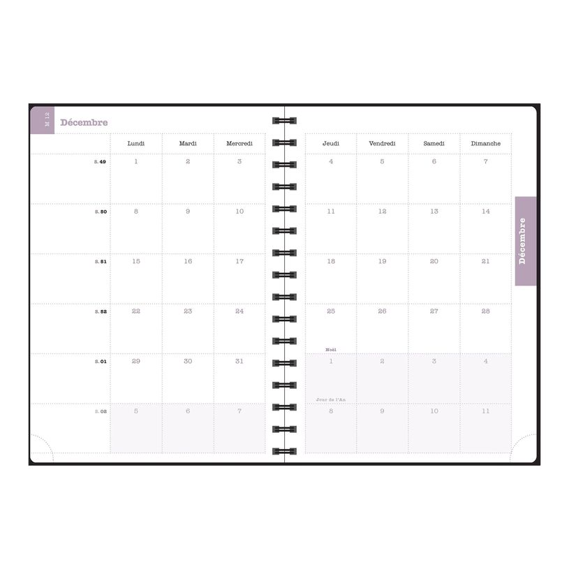 3660942088442-Agenda de bureau Sophie Adde Lady 20S spiralé - 1 semaine sur 2 pages - 15 x 21 cm - Fle-P_405244368_8-14