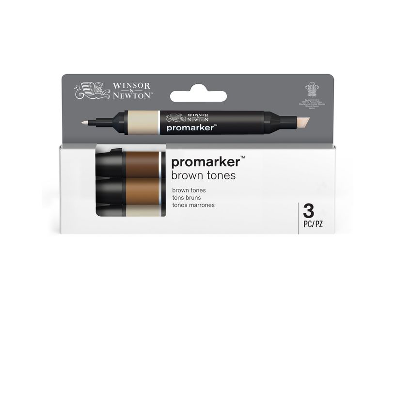 884955097182-WINSOR & NEWTON - ProMarker tons marron - marqueur double pointe - Sienne brûlée caramel satiné - encre à base de colo-P_405244931_2-3