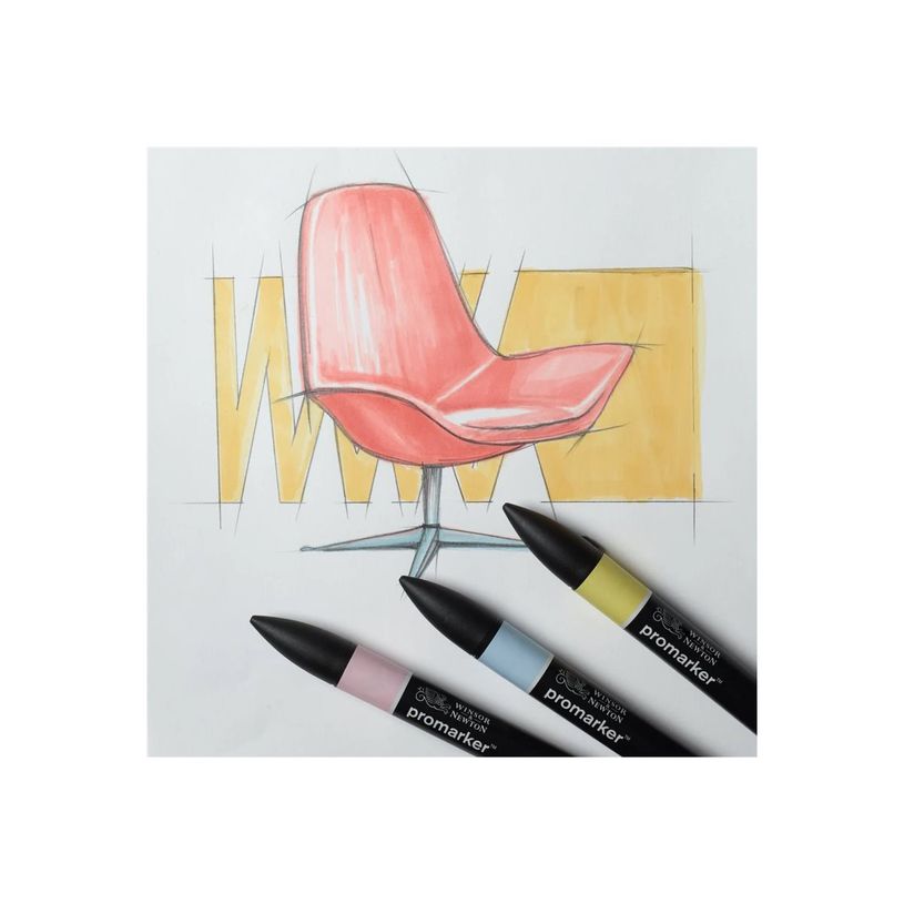 884955097229-WINSOR & NEWTON - ProMarker tons pastel 2 - marqueur double pointe - rose pâle bleu pastel bouton d'or - encre à base de colo-P_405244935_5-4