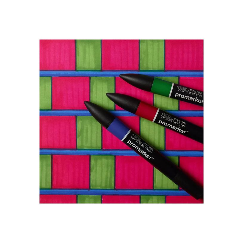 884955097274-WINSOR & NEWTON - ProMarker tons vif 1 - marqueur double pointe - magenta bleu roi vert forêt - encre à base de colo-P_405244940_4-3