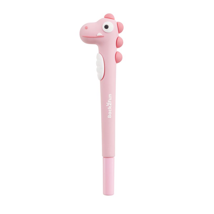 8422593119181-Back2Fun -   Stylo original en forme d’hippocampe rose -  tout doux et super fun --1