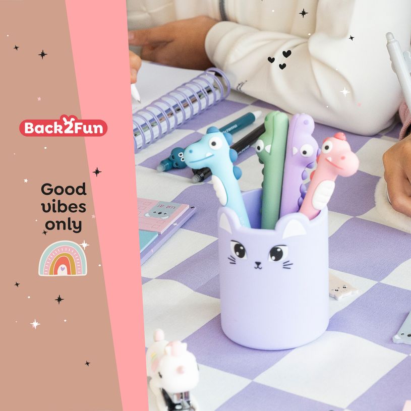 8422593119181-Back2Fun -   Stylo original en forme d’hippocampe rose -  tout doux et super fun --5