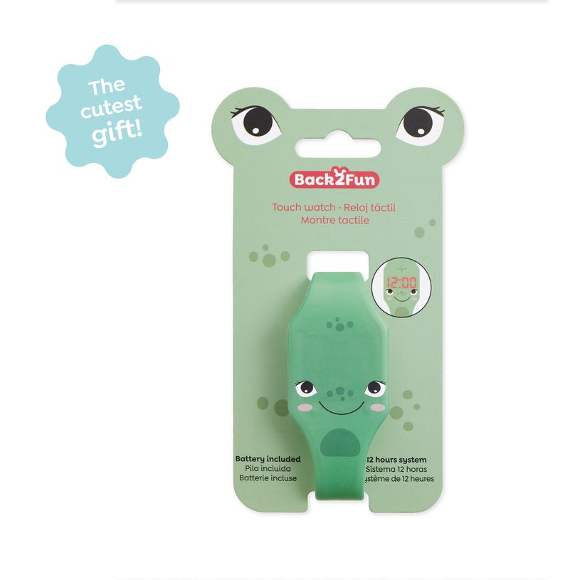 8422593132876-Back2Fun -  montre digitale tactile en silicone -  modèle grenouille -  l’heure au bout des doigts --0