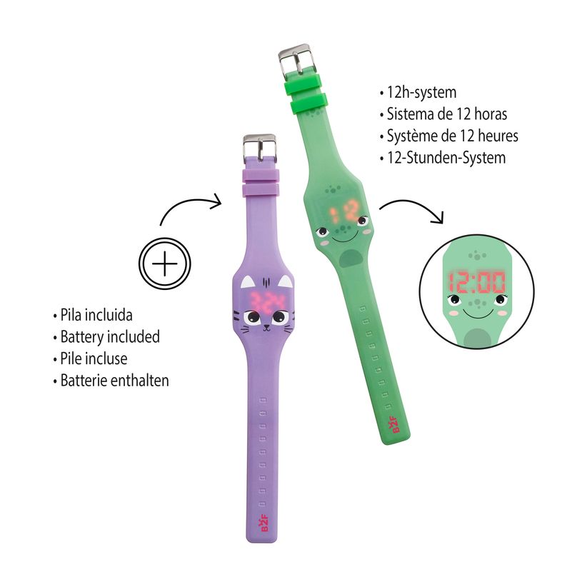 8422593132876-Back2Fun -  montre digitale tactile en silicone -  modèle grenouille -  l’heure au bout des doigts --3