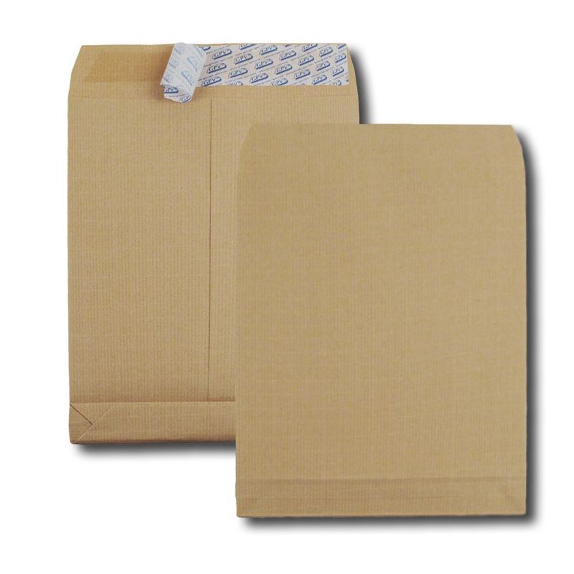3250650396276-GPV PACK'N POST - Paquet de 25 sacs à soufflets Kraft - International C4 (229 x 324 mm) - extrémité ouverte - bande de protectio--0
