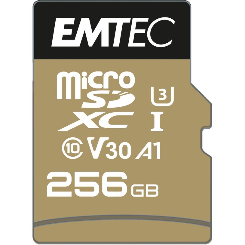 3126170164971-Emtec - MicroSD UHS-I U3 A1, A2 SpeedIN Pro - 256 Go--0