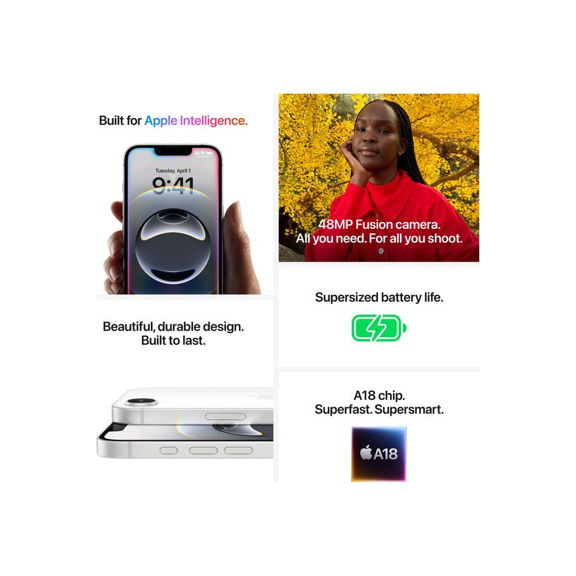 0195950376920-Apple iPhone 16E - Smartphone - 5G - 256 Go - blanc-P_405245068_1-5