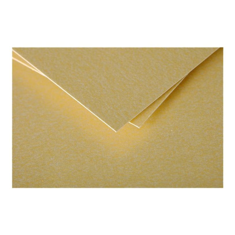 3329680114904-Clairefontaine Pollen - Papier - or - 82 x 128 mm - 210 g/m² - 25 carte(s) cartes pliées-P_405245132_1-0