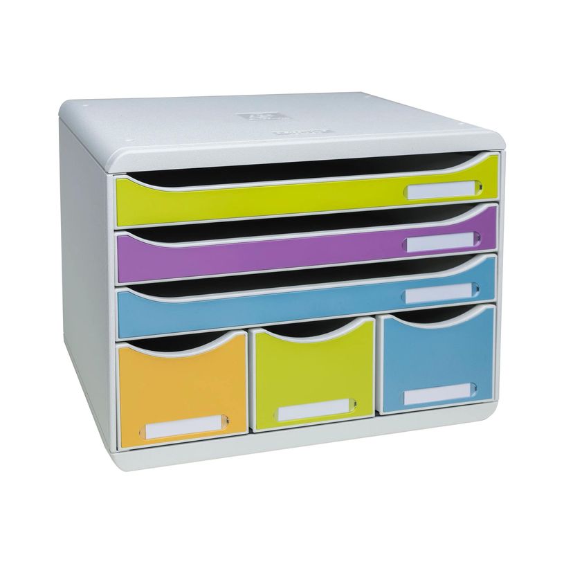 9002493306905-Exacompta Pop'N Co - Bloc de classement à tiroirs - 6 tiroirs - pour A4 Plus - disponible-P_405245196_1-0