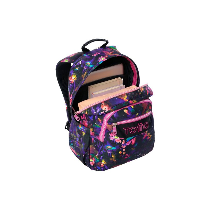 7704758918114-Totto Acuareles - Mochila - poliéster - Galaxy de Flores-P_405245428_3-5