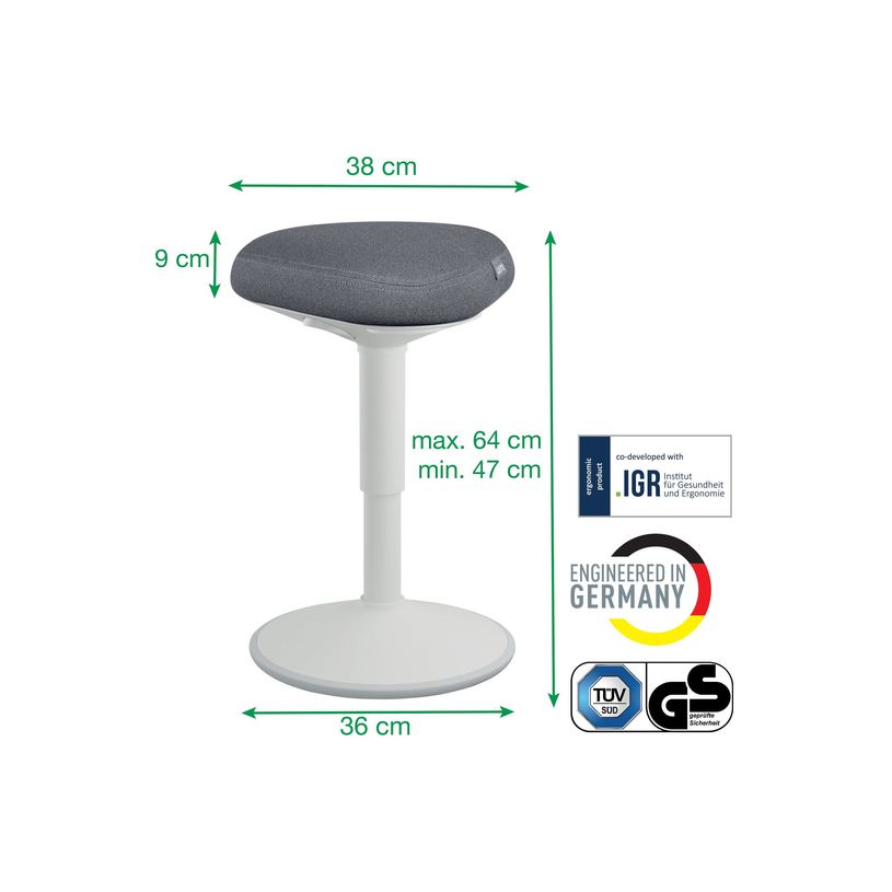 4002432138401-Leitz Ergo - Tabouret ergonomique - 47-64 cm - Gris-P_405245712_1-5