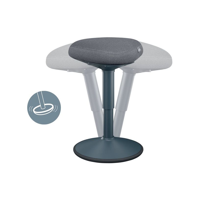 4002432138418-Leitz Ergo - Tabouret ergonomique assis - 47 - 64 cm- Gris foncé-P_405245713_9-2