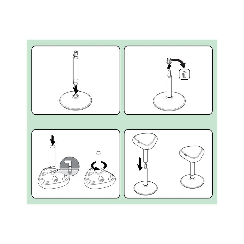 4002432138425-Leitz Ergo - Tabouret ergonomique - 57-82 cm - Gris clair-P_405245714_2-8