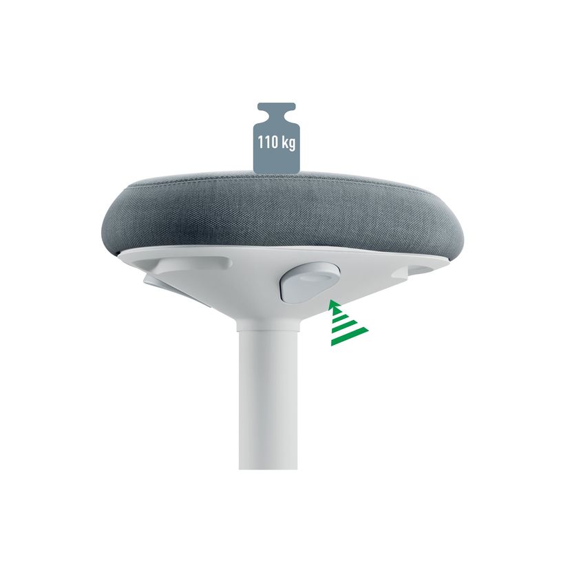 4002432138425-Leitz Ergo - Tabouret ergonomique - 57-82 cm - Gris clair-P_405245714_8-2