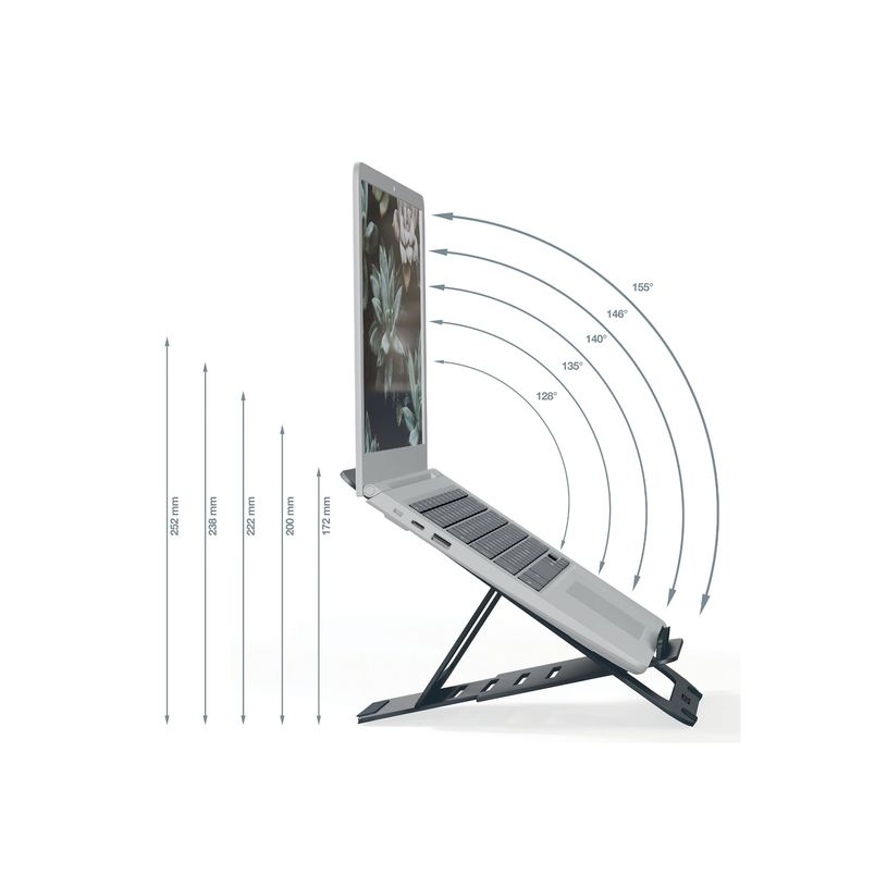 4002432138333-Leitz Ergo - Support pour ordinateur portable - adjustable, multi-angle, aluminum - 10" - -P_405245716_6-2