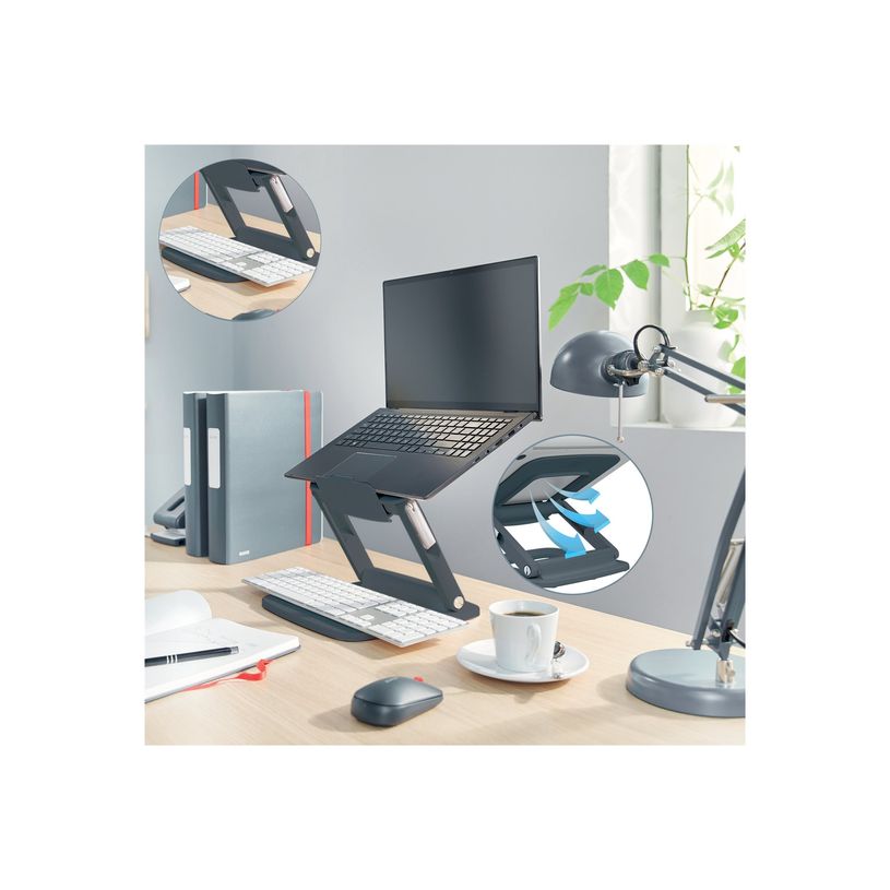 4002432138340-Leitz Ergo - Support pour ordinateur portable - adjustable, multi-angle, aluminum - 13" - -P_405245718_1-8