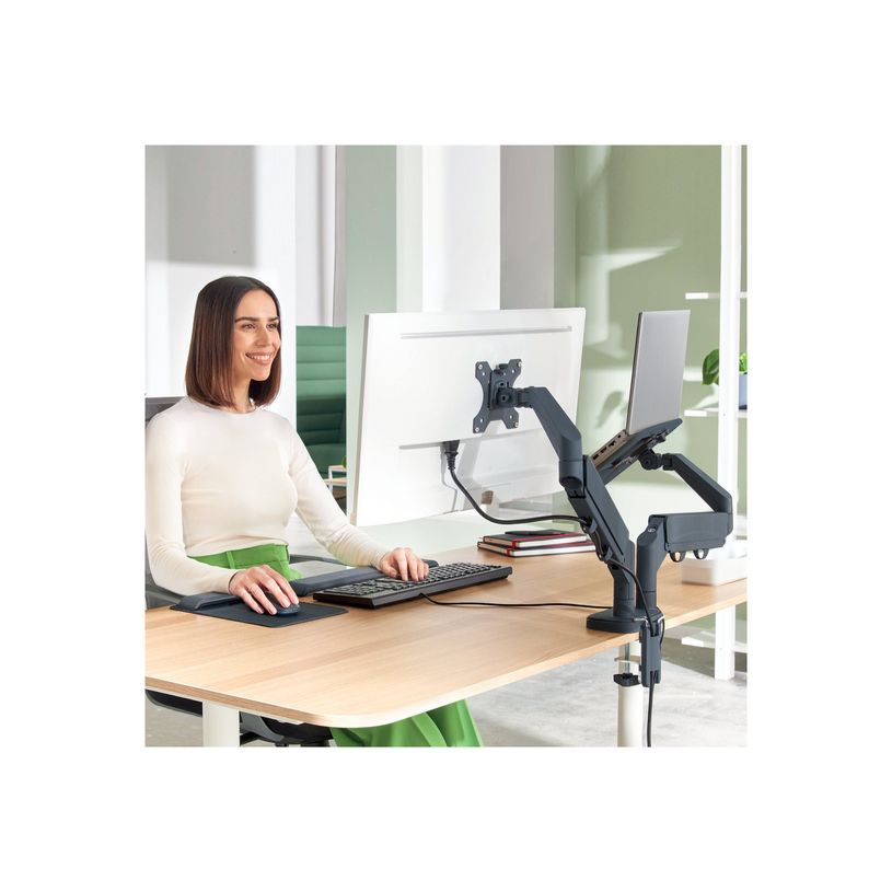 4002432134700-Leitz Ergo – Bras double écran & PC 17"-32"– Ergonomique et gain d’espace – Gris -P_405245722_2-5